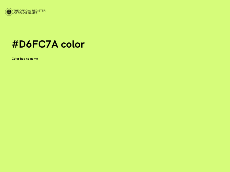 #D6FC7A color image