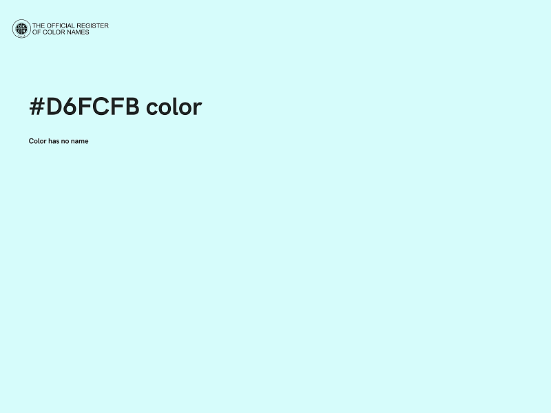 #D6FCFB color image