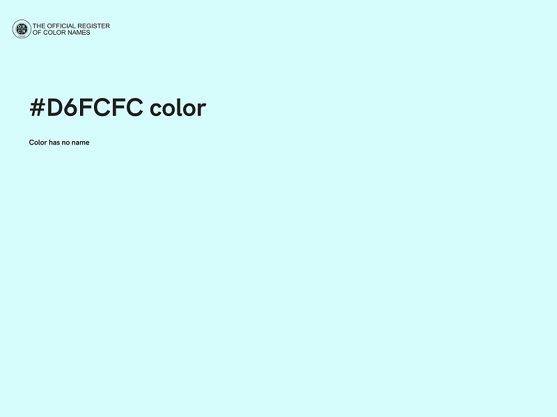 #D6FCFC color image