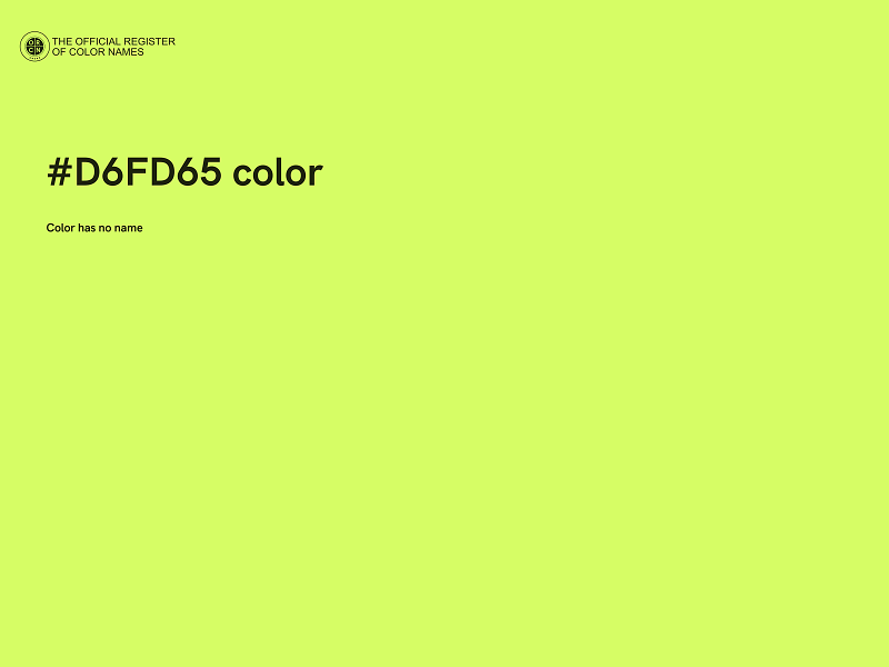 #D6FD65 color image