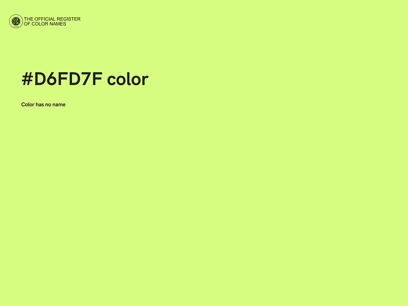 #D6FD7F color image