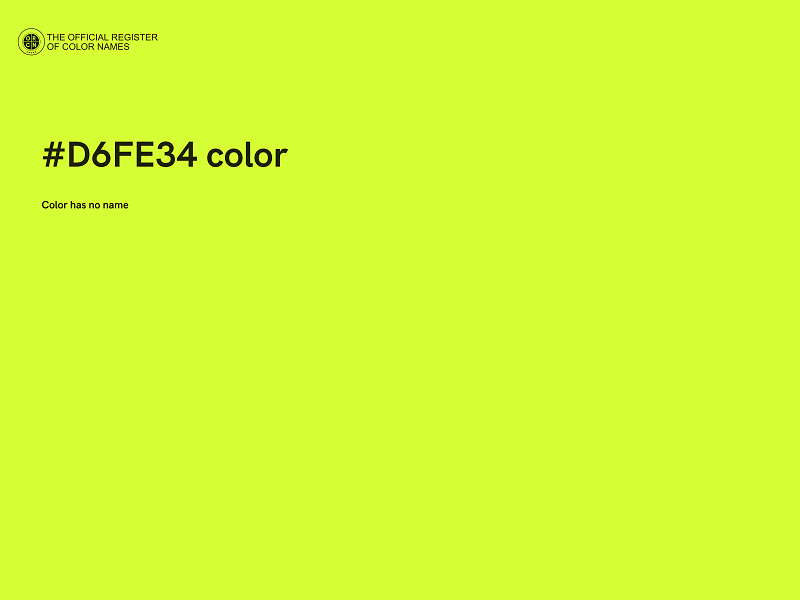 #D6FE34 color image