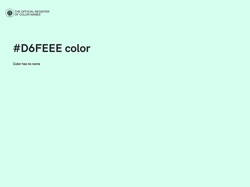 #D6FEEE color image