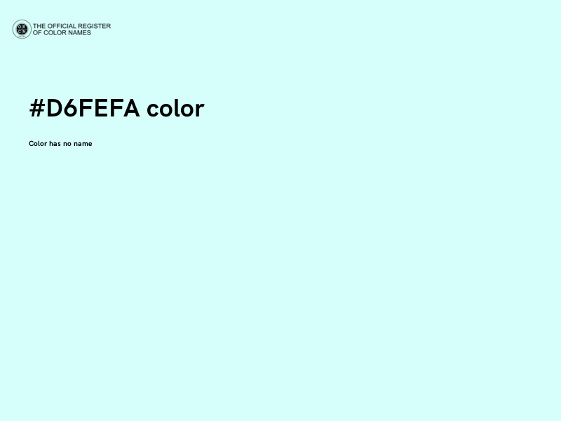 #D6FEFA color image