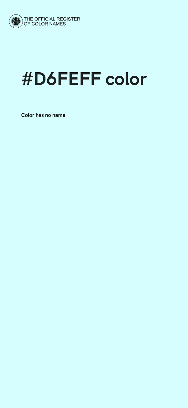 #D6FEFF color image