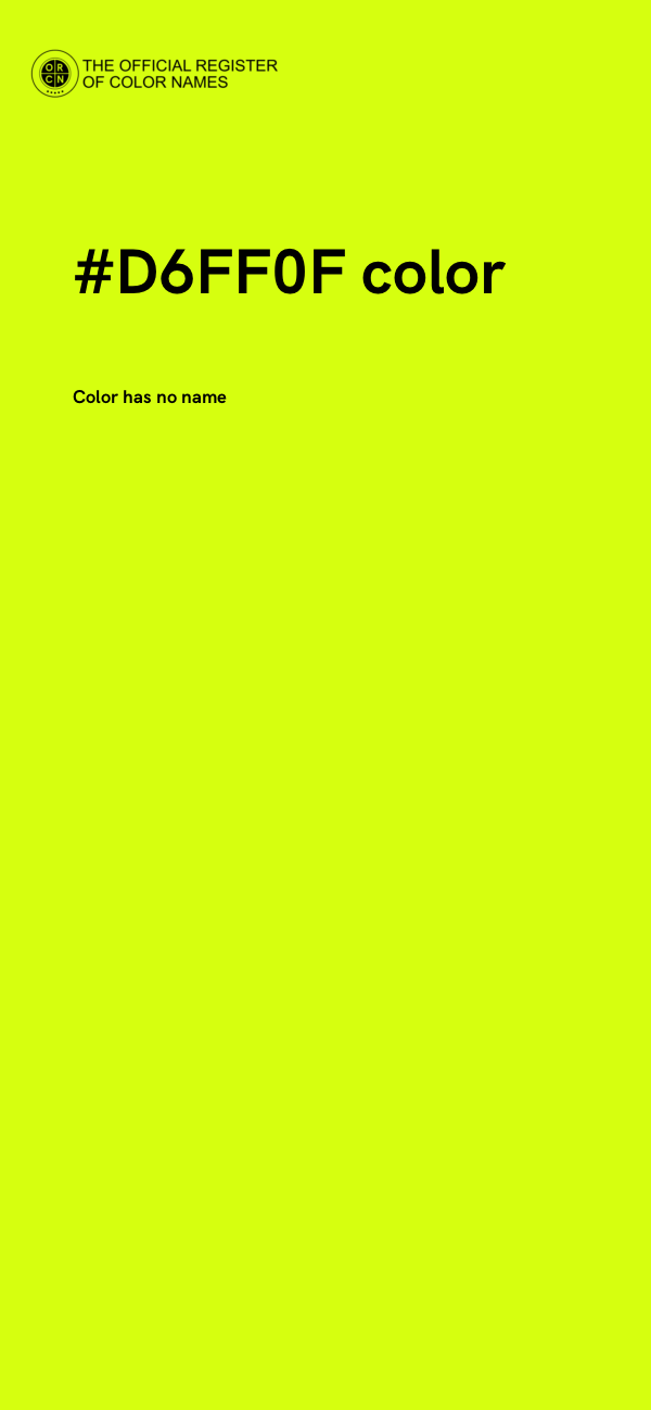 #D6FF0F color image