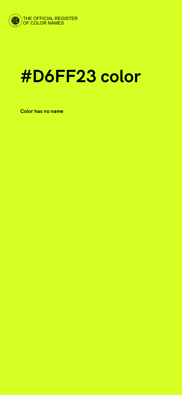 #D6FF23 color image