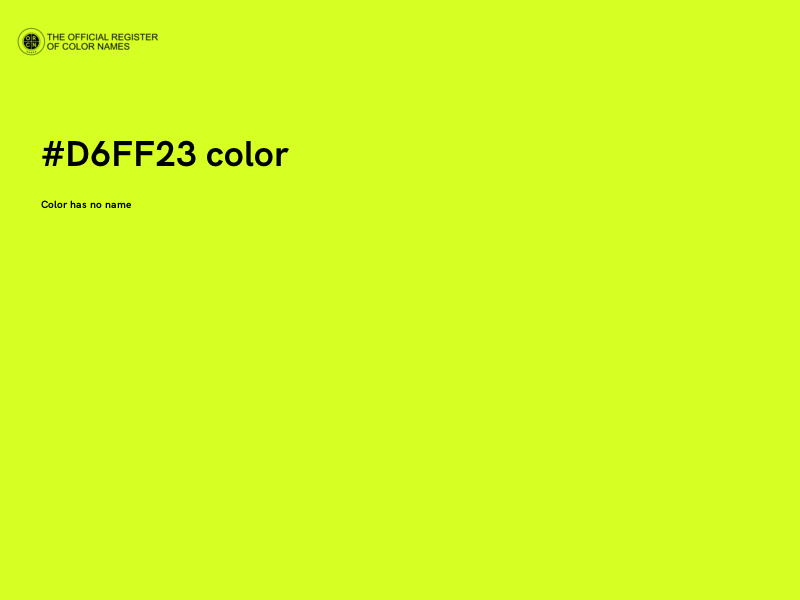 #D6FF23 color image