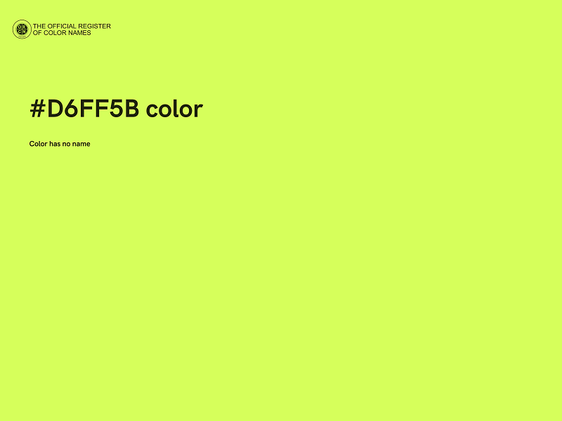 #D6FF5B color image