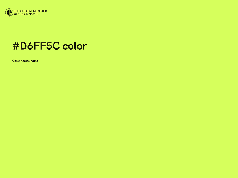 #D6FF5C color image