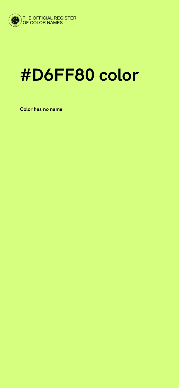 #D6FF80 color image
