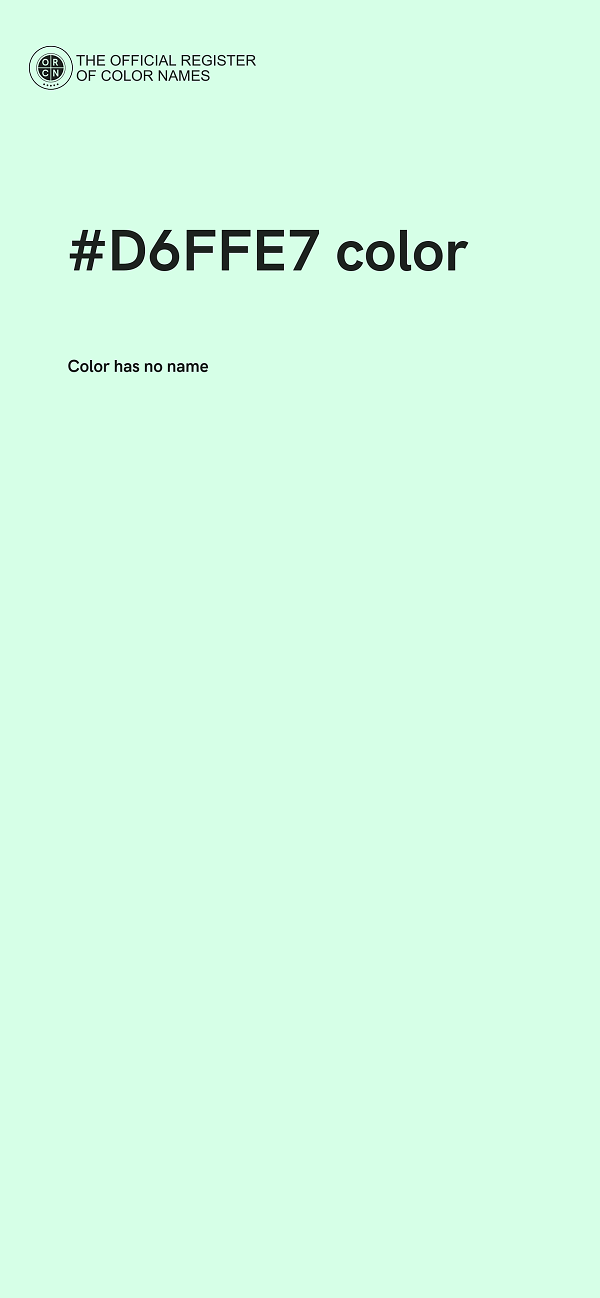 #D6FFE7 color image