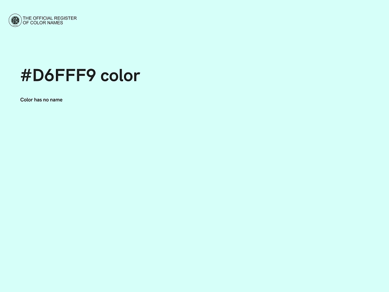 #D6FFF9 color image