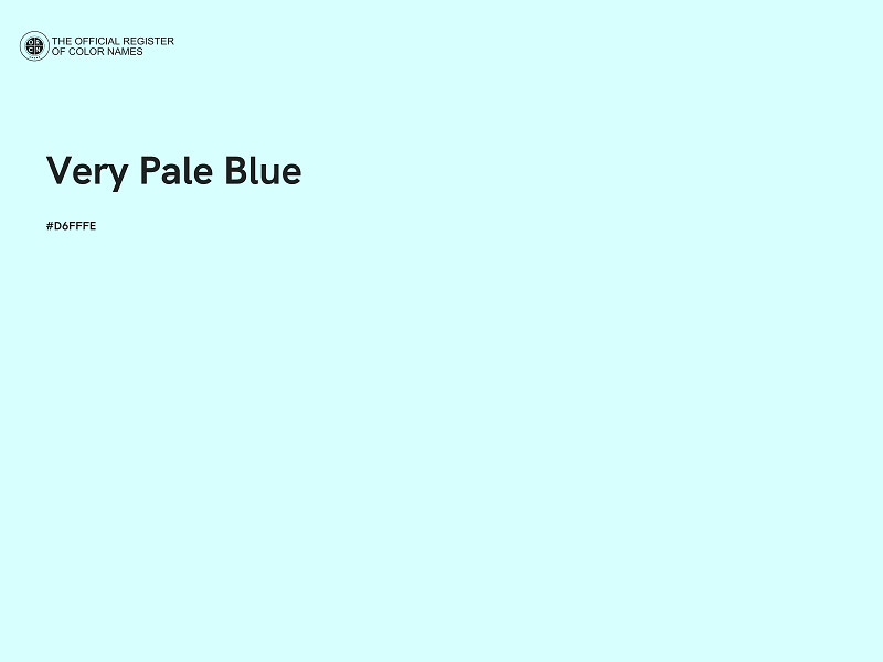 #D6FFFE - Very Pale Blue color image