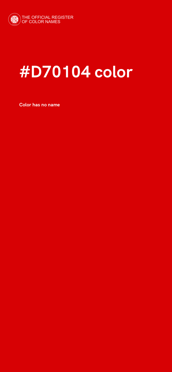 #D70104 color image