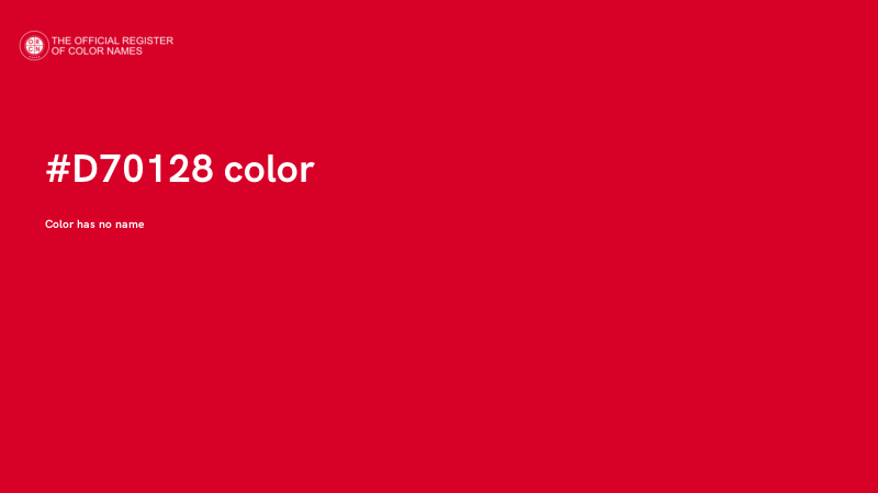 #D70128 color image