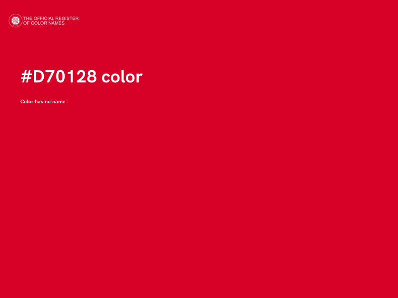 #D70128 color image