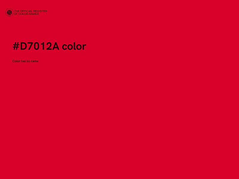 #D7012A color image