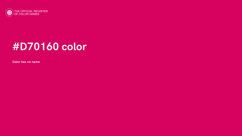 #D70160 color image