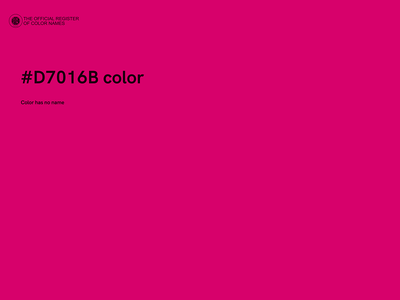#D7016B color image
