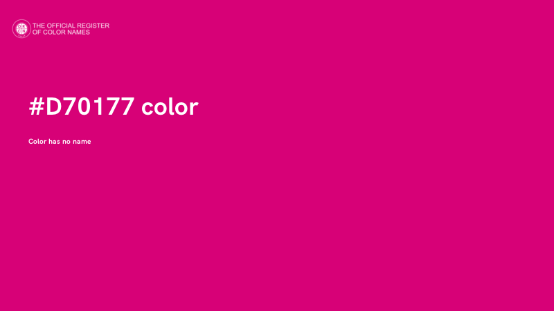 #D70177 color image