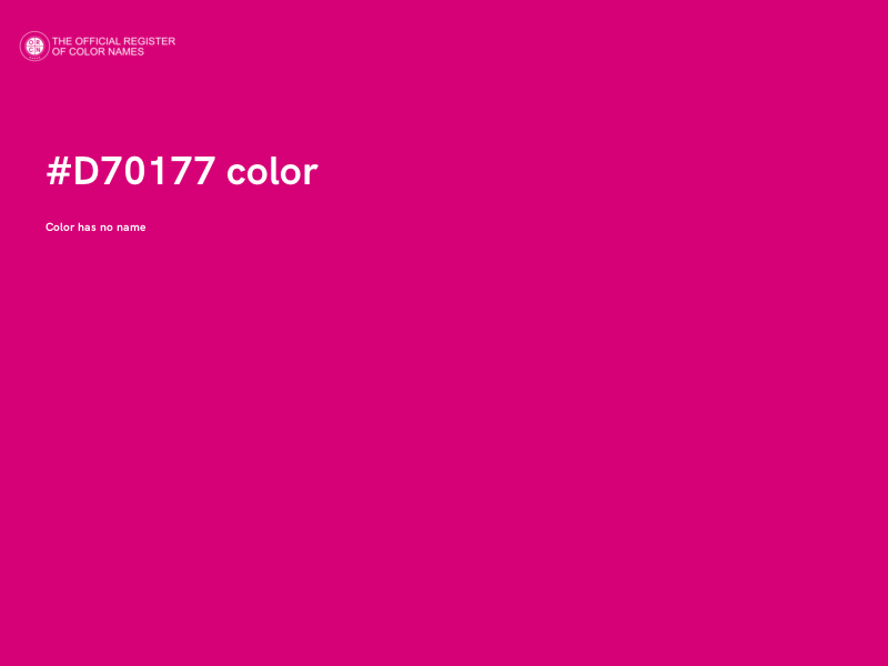 #D70177 color image