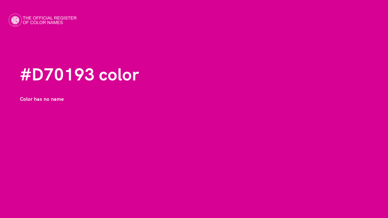 #D70193 color image