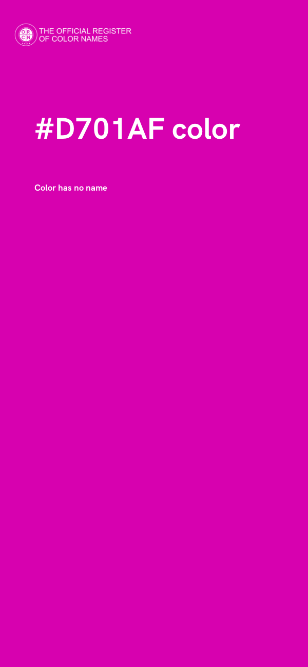 #D701AF color image