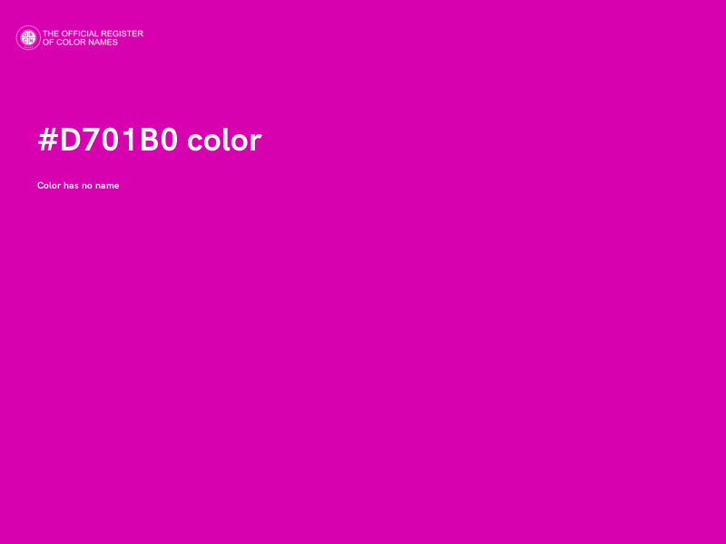 #D701B0 color image