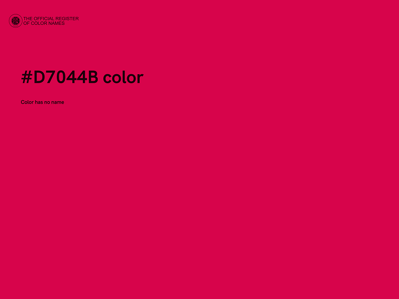 #D7044B color image