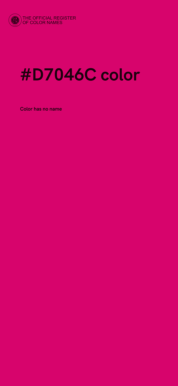 #D7046C color image