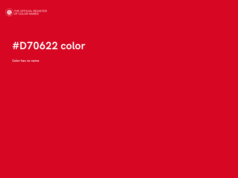 #D70622 color image