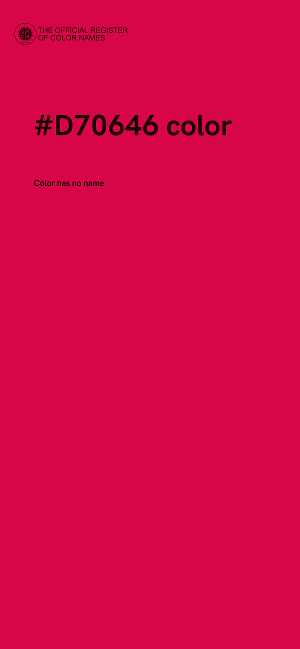 #D70646 color image