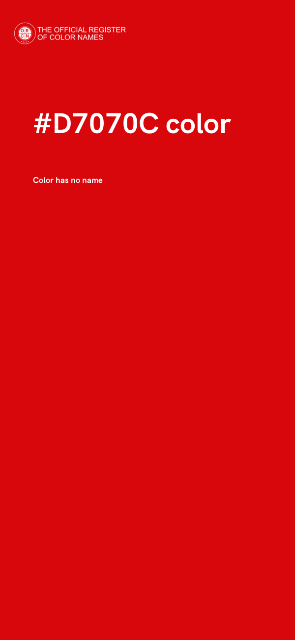 #D7070C color image