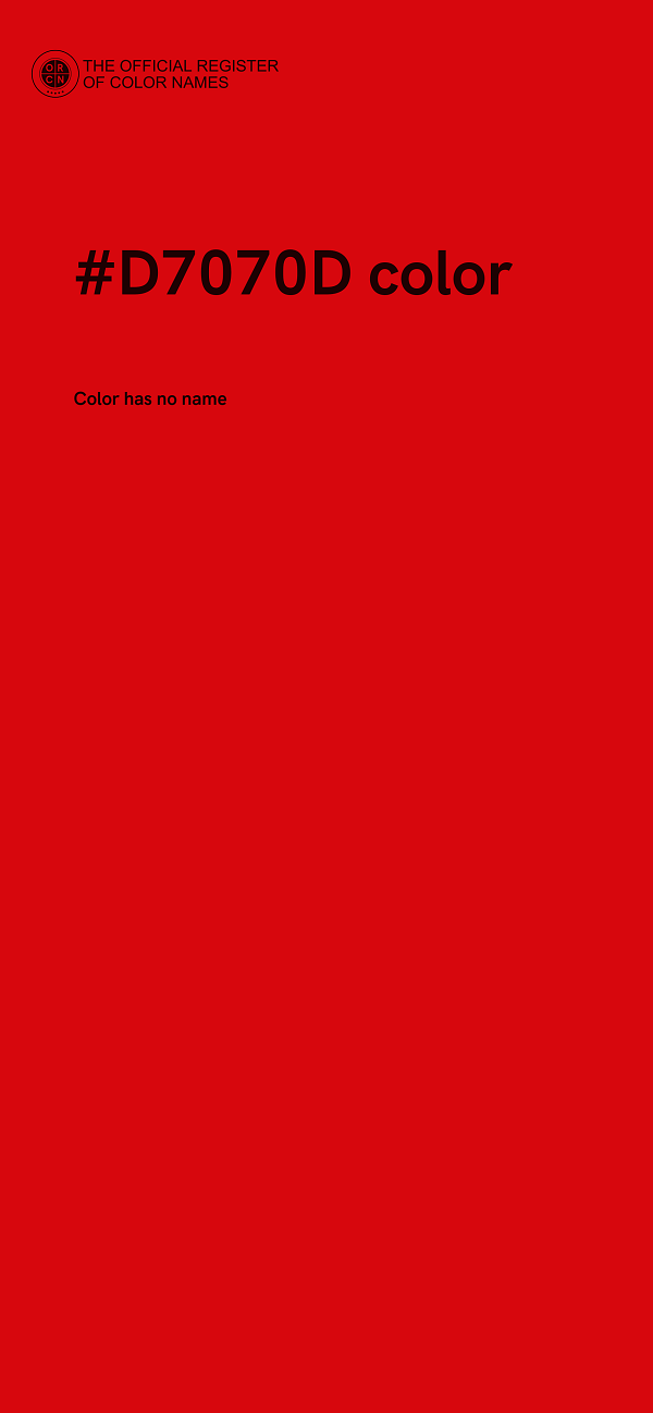 #D7070D color image
