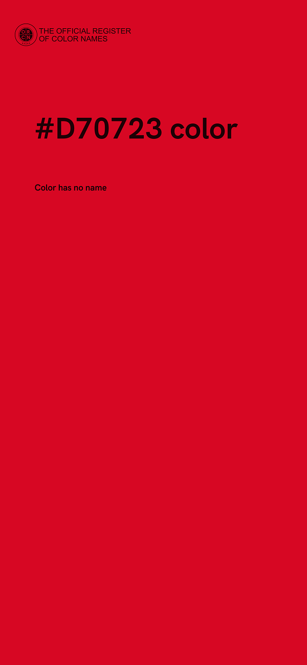 #D70723 color image