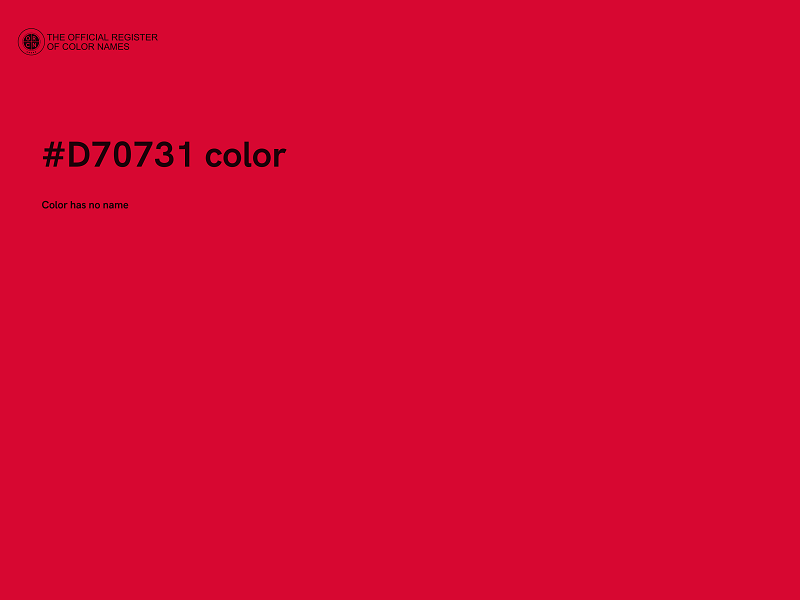 #D70731 color image