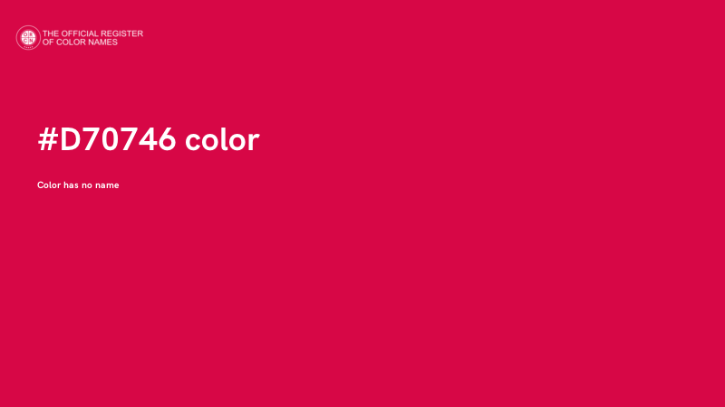 #D70746 color image