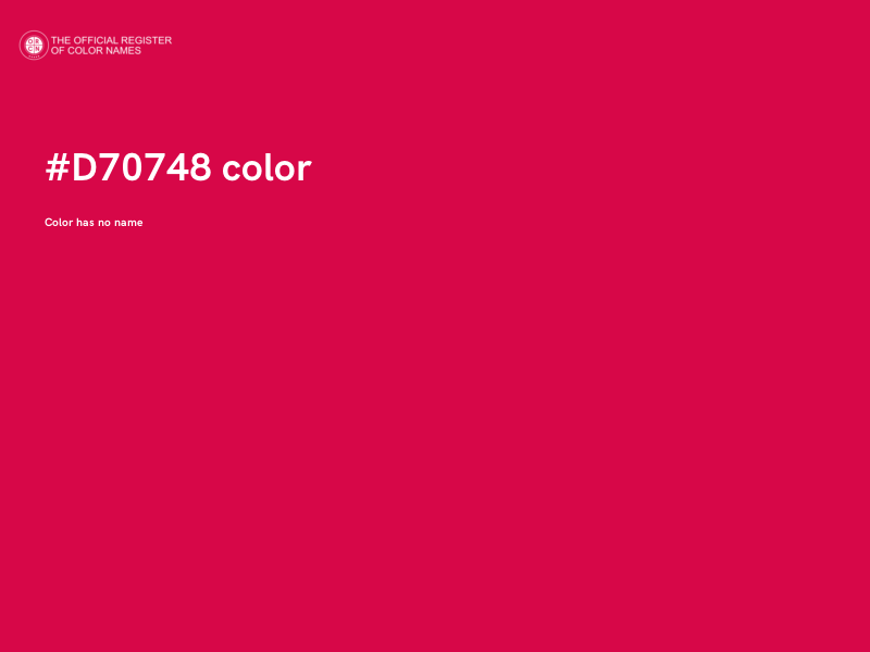 #D70748 color image