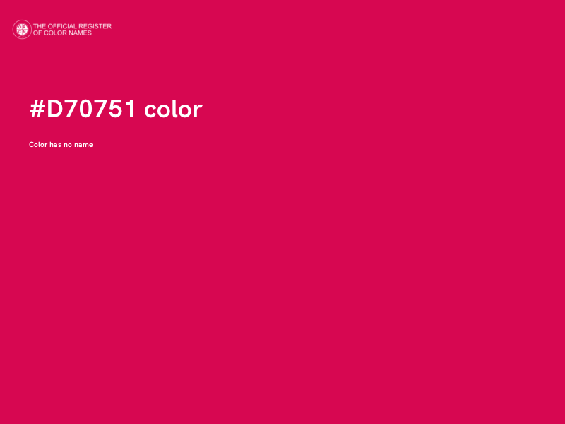 #D70751 color image