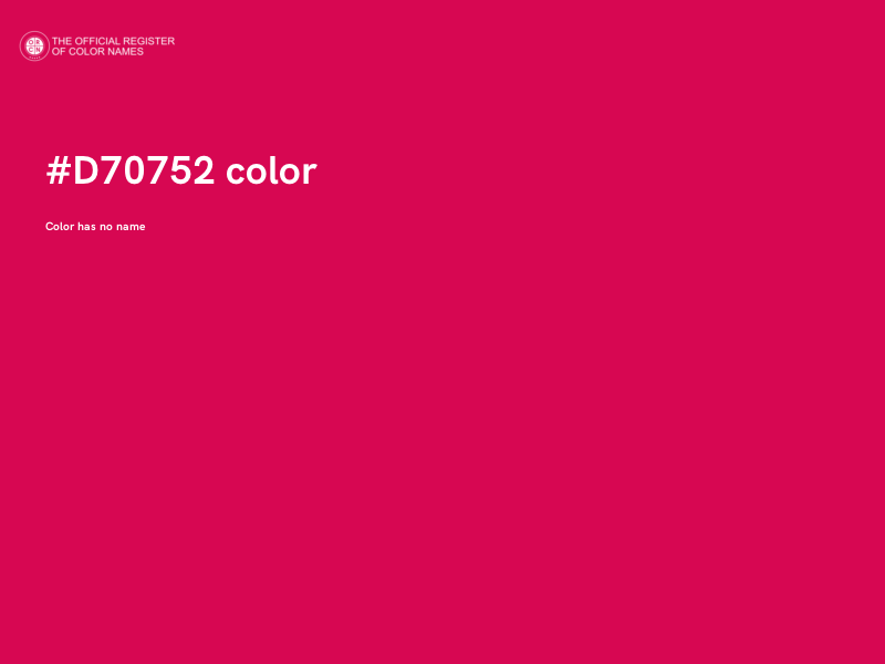 #D70752 color image