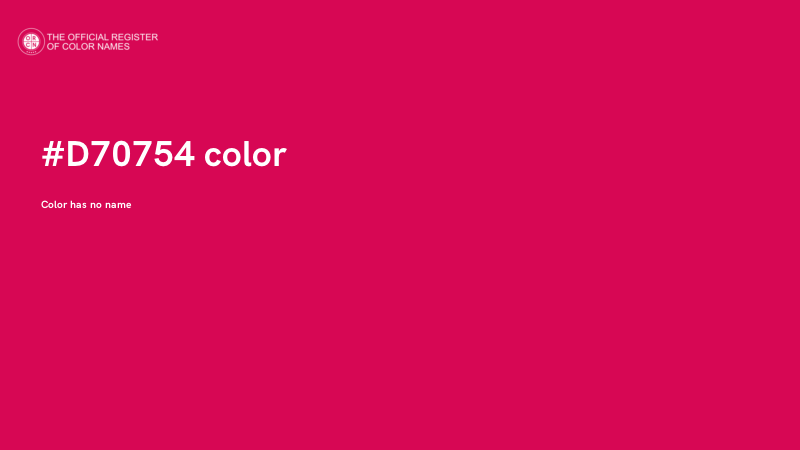 #D70754 color image
