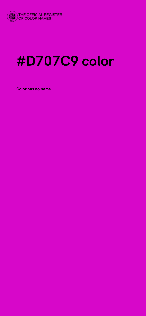 #D707C9 color image