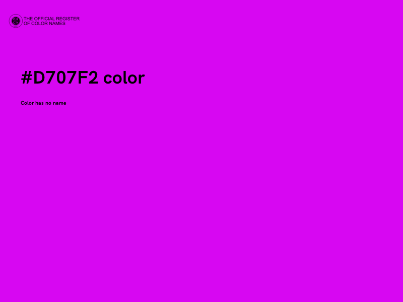 #D707F2 color image