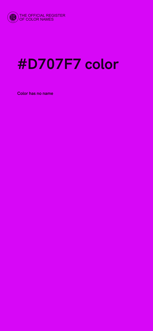 #D707F7 color image