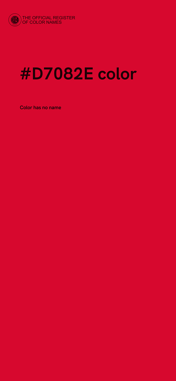#D7082E color image