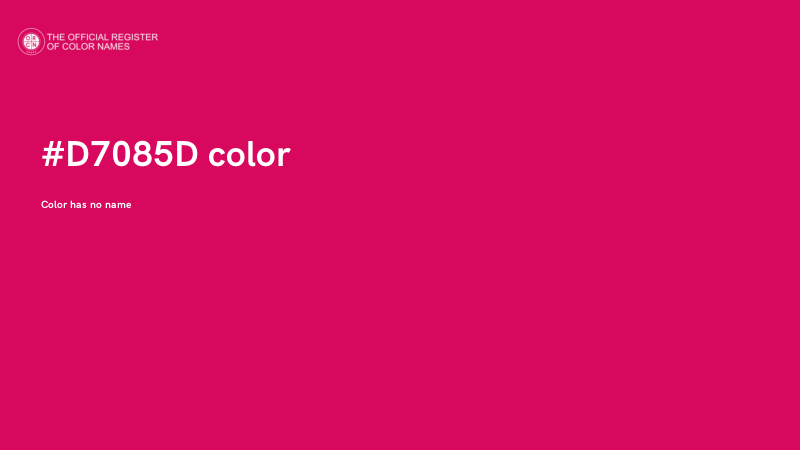 #D7085D color image