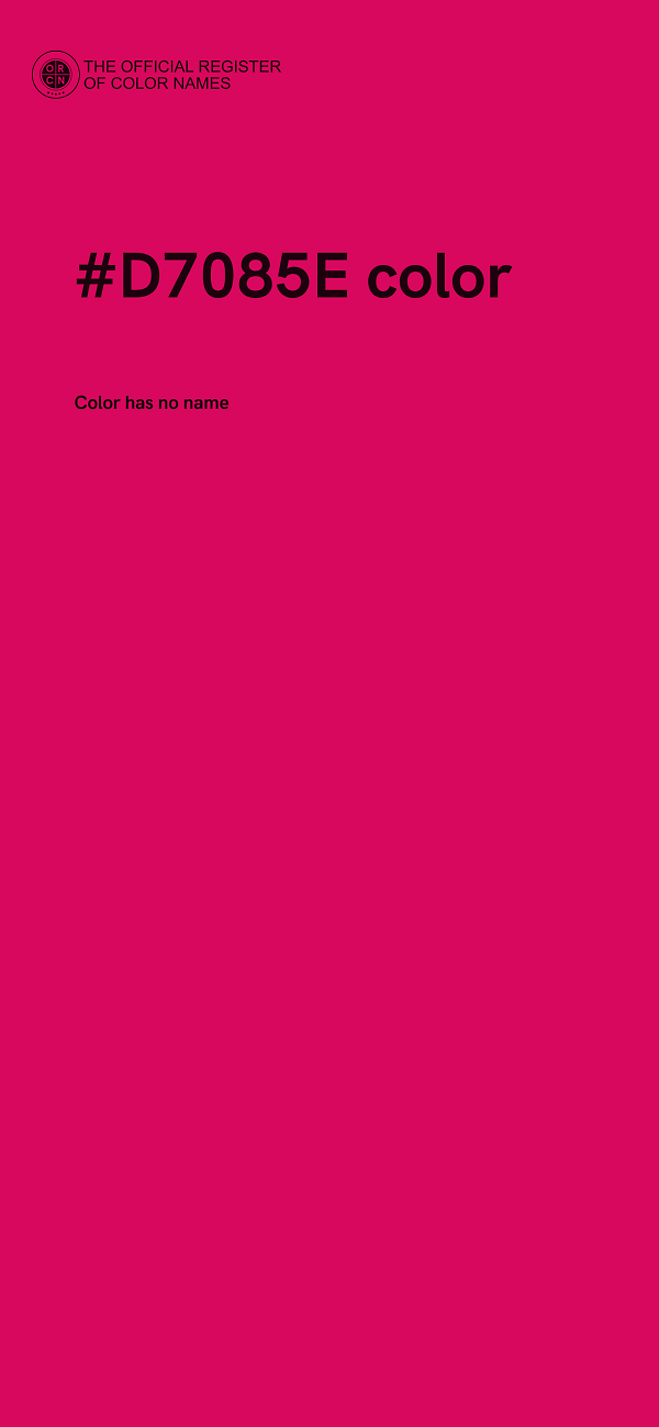 #D7085E color image