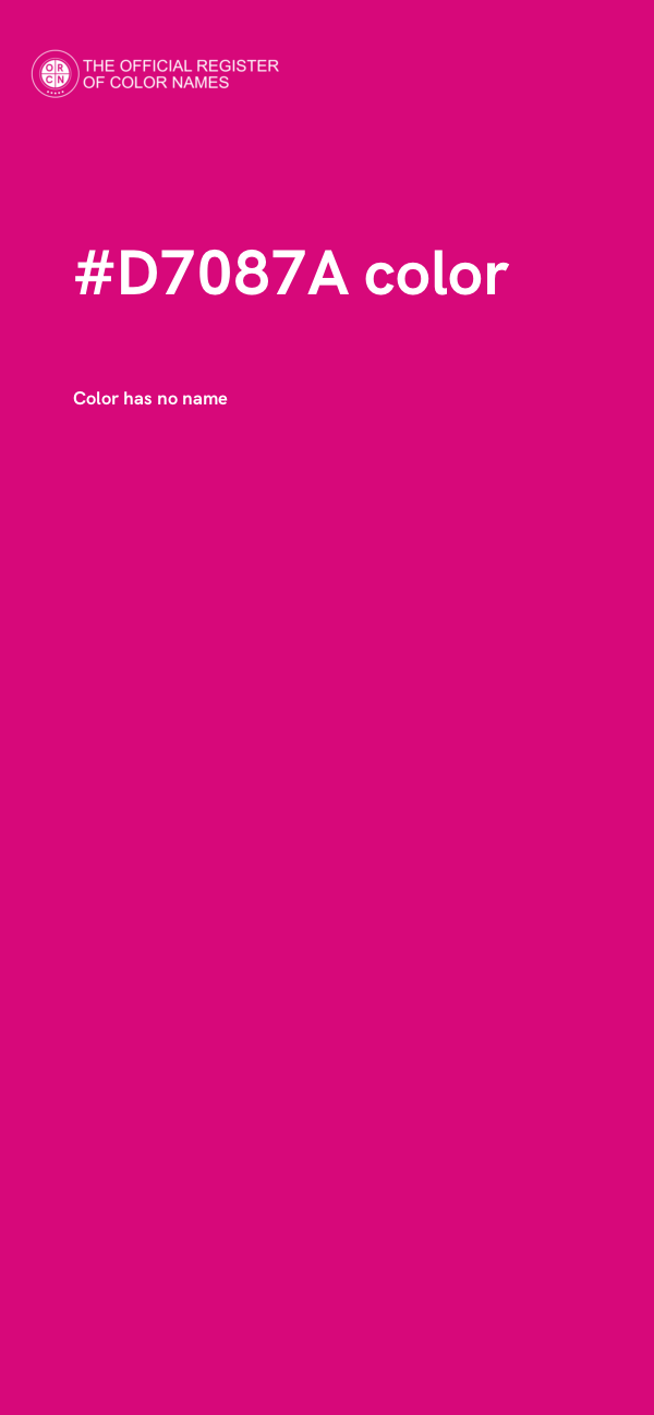 #D7087A color image
