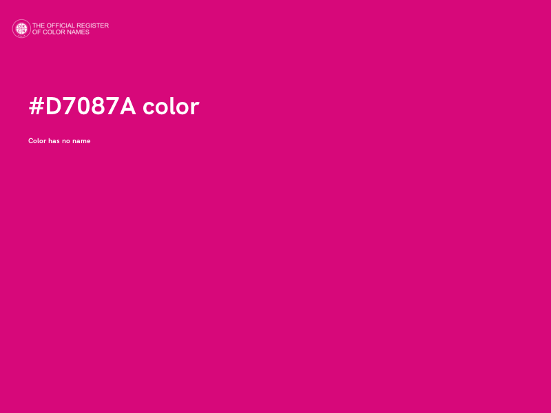 #D7087A color image